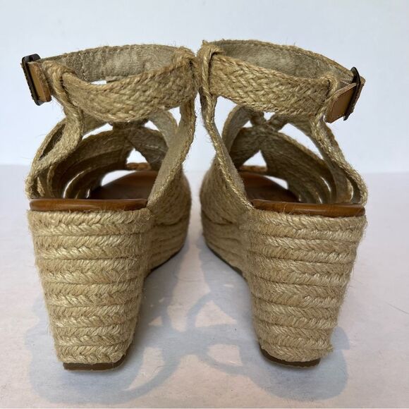 Blowfish Malibu Tan Rope Wedge Sandals with Braided Design Size 6 - Picture 5 of 9